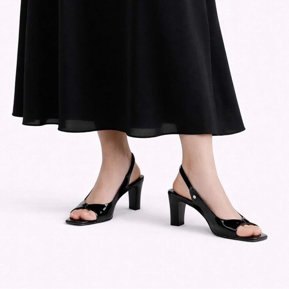 Roberto Capucci Black Women's Slingback Shoes
